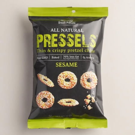 Pressels Pretzel Chips Sesame Case of 12 7.1 oz.
