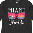 thumbnail image 4 of Inktastic Miami Florida Vacation Beach Trip Girls Long Sleeve Toddler T-Shirt, 4 of 5
