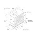 thumbnail image 3 of DHP Monteray Beach 36 Inch Bathroom Vanity, White, 3 of 9