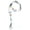 White, variant on Super Slim Style Fashion Women's Beaded Lanyard 34", Breakaway and Non Breakaway, for Keys, Badge Holder, Phone, Cruise