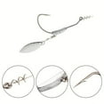 thumbnail image 3 of 3pcs Offset Fishing Hooks Weighted Crank Hook With Spoon Sequins Fishing Hook Fish Hooks Fit For Texas Rigs Fishing Tackle, 3 of 9