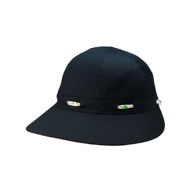 LADIES' BRUSHED TWILL HAT, Black