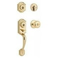 thumbnail image 2 of Kwikset 95530-017 Polished Brass Montara Two-Point Locking Single Cylinder Handleset With Juno Knob, 2 of 6
