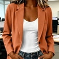 thumbnail image 4 of yardsong Womens Blazers for Work Business Casual Lightweight Suit Coat Notch Lapel Long Sleeve Slim Fit Office Jacket with Pockets Gold,XXXL, 4 of 7