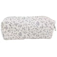 thumbnail image 2 of BESEW7 Pencil Pouch, Durable Canvas Stationery Organizer with Floral Decor, Lightweight Zipper Case for Gel Pens and Craft Supplies, 2 of 7