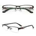 thumbnail image 2 of Mens Reading Glasses Progressive Multifocal Rectangle Metal Fashion Readers, 2 of 2