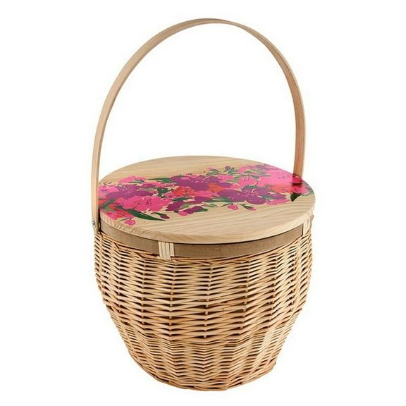Tablesugar R0057 Picnic Basket Table - Flower