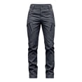 thumbnail image 7 of MVRLSH Women's Wide Leg Pants Linen High Waist Elastic Trousers With Side Pockets Suitable for Work And Vacation Daily Outfits Stretch Dress Casual Flowy Palazzo Pants Gray - XXL, 7 of 7
