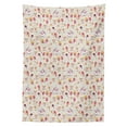 thumbnail image 3 of Ambesonne Vintage Tablecloth Rectangular Table Cover, Antique Retro Tea Cups, 60"x90", Dark Coral Pale Pink, 3 of 4