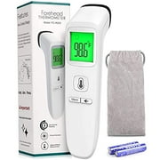 Forehead Thermometer, Touchless Digital Infrared Thermometer for Baby Kids and Adults Non-Contact Thermometer with Instant Accurate Reading Fever Alarm and Memory Data Storage