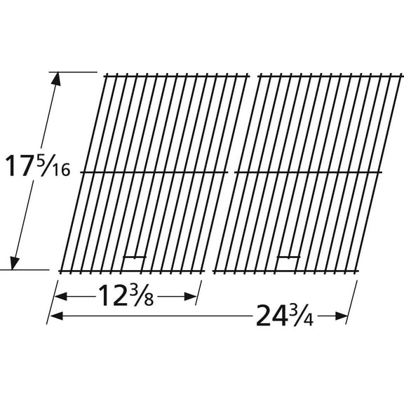 Porcelain Steel Wire Cooking Grid Replacement for Gas Grill Model Nexgrill 720-