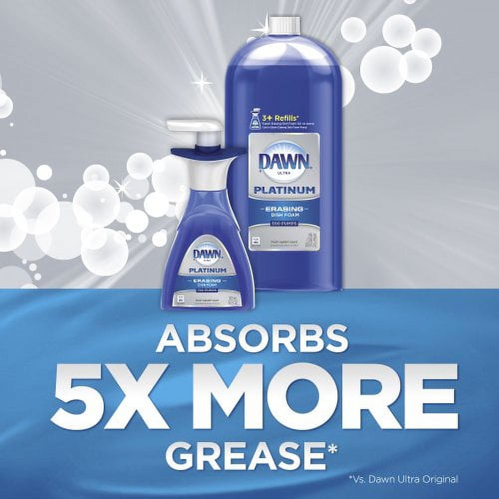 Dawn Platinum Dishwashing Foam Refill, Fresh Rapids, 30.9 Ounce
