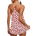 thumbnail image 5 of Goodtrade8 Short Sleeved Tops Shorts Pajama Sets for Women Gifts for Her Loungewear Sleepwear Pjs Sets Soft Valentines Day 2 Pieces Summer Womens Pajamas, 5 of 5