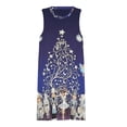 thumbnail image 3 of Nutcracker Christmas Special Spring Summer Dresses for Women Fashion T-shirt Dress Casual Sleeveless Loose Sundress with Pockets, 3 of 5