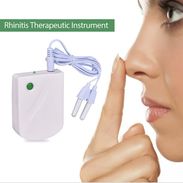 Máquina de tratamiento para la rinitis de la nariz, terapia para curar la Sinusitis, masaJe nasal, Fiebre del heno, pulso de baJa Frecuencia, láser, Estornudos