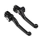 thumbnail image 1 of Palancas de freno de embrague cortas para motocicleta para Honda CRF450R CRF450RX, palanca de freno de manillar para Honda CRF450R CRF450RX, aleación de aluminio negro sólido 1 par, 1 of 7