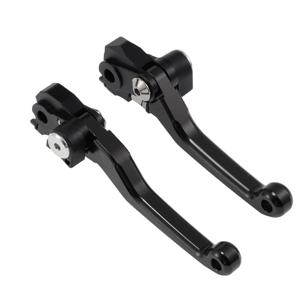 Palancas de freno de embrague cortas para motocicleta para Honda CRF450R CRF450RX, palanca de freno de manillar para Honda CRF450R CRF450RX, aleación de aluminio negro sólido 1 par