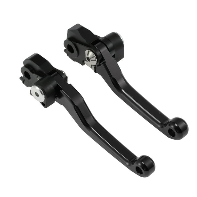 Palancas de freno de embrague cortas para motocicleta para Honda CRF450R CRF450RX, palanca de freno de manillar para Honda CRF450R CRF450RX, aleación de aluminio negro sólido 1 par