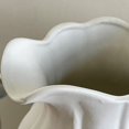thumbnail image 3 of 7 Inch Ceramic Vase with Handle for Shelf Decor, Living Room Decor, Centerpieces, White, 3 of 7