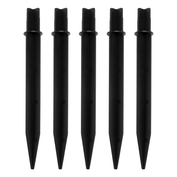 Lámpara de plástico con punta de tierra, lámpara de césped de energía Solar, enchufe de tierra, luz de paisaje, 5 uds.