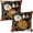 Boho Black Floral, variant on St Patrick''s Day Shamrock Pillow Covers 18x18 Inch Green Four-Leaf Clover Pattern Throw Pillows Set of 2 Spring Seasonal Holiday Pillowcases for Couch Bed Decor