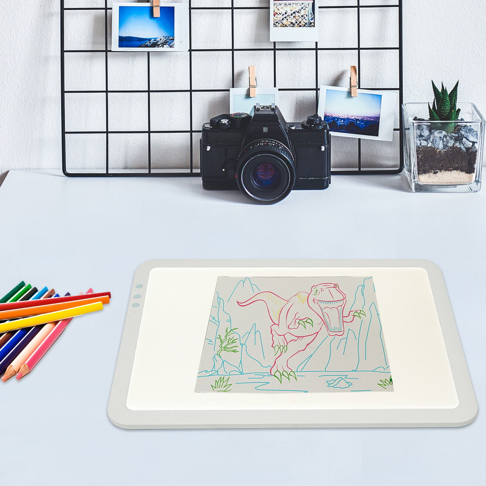 16.3*12.2 in LED Bright Light Pad, Portable Wireless Light Board, Light Pad