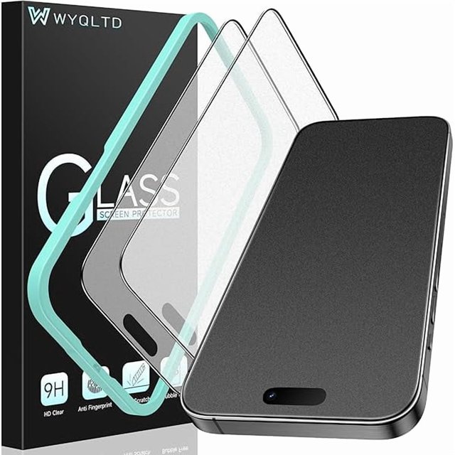 Chenchen 2 Pack for iPhone 16 Pro Max Matte Screen Protector Glass, Anti Glare, Anti Fingerprint, Shatterproof Sensitive Touch Quick Installation (Not Compatible for iPhone 16 Pro)
