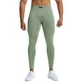 thumbnail image 2 of LMOIPLI Men's Drying Tight Sports Pants High Elasticity Breathable Fitness Tights Pocket Casual Comfortable for Training Running Outdoor Activities Green M, 2 of 9