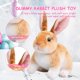 thumbnail image 5 of Lindo conejito de peluche juguetes bebé dormir compañero conejo de peluche de juguete para regalo de cumpleaños Ndcxsfigh libre de BPA, 5 of 8