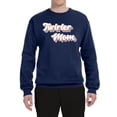 thumbnail image 2 of Wild Bobby Twirler Mom Girl Sports Unisex Crewneck Graphic Sweatshirt, Navy, X-Large, 2 of 5