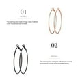 thumbnail image 3 of ruzhgo 1 Paire Boucles d'Oreilles Femmes Bijoux Exquis Style Simple Boucles d'Oreilles Boucles d'Oreilles Boucles d'Oreilles Boucles d'Oreilles pour la Mode, 3 of 6