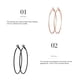 thumbnail image 3 of 1 par de pendientes de aro, colgantes de oreja redondos de estilo Simple creativo, accesorio de moda, adornos de orejas para decoración dorada Ropa, zapatos y accesorios Miscelánea rosa dorado 6cm Qarigey AP009026-15B, 3 of 6