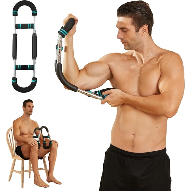 Twister Arm Exerciser Chest Workout Power Twister Bar Chest Muscle Builder for Men Upper Body Exercise for Chest Shoulder Forearm Bicep (lbs)