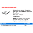 thumbnail image 2 of Battery Current Sensor - Compatible with 2015 - 2016 BMW 435i xDrive Gran Coupe Base, 2 of 2