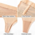 thumbnail image 4 of Women High Waist Abdomen Control Thong Panties Shapewear Invisible Slimming Breathable Mesh Underwear For Tight Clothing XL color, 4 of 4