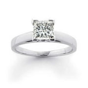 1 Carat Princess-Cut Diamond Solitaire