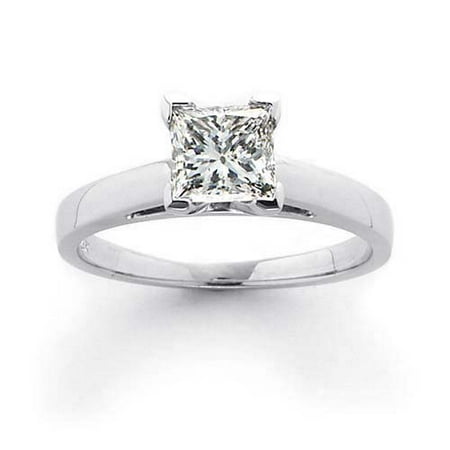 1 Carat Princess-Cut Diamond Solitaire