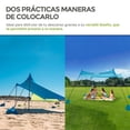 thumbnail image 3 of Toldo para Playa Portatil Hikeo Carpa Plegable Resistente a Viento, 3 of 8