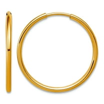 1/20 14k Gold Filled 1.25 X 20mm Endless Hoop Earrings 20x20mm Wide 1.25mm Thick Hoop Earring for Women