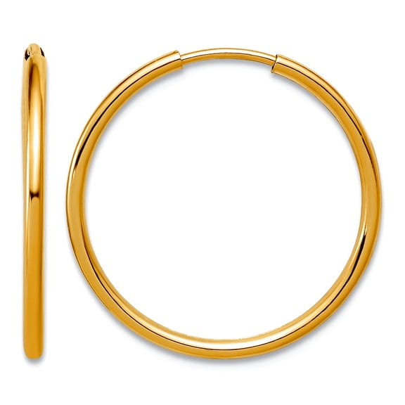 1/20 14k Gold Filled 1.25 X 20mm Endless Hoop Earrings 20x20mm Wide 1.25mm Thick Hoop Earring for Women
