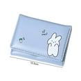 thumbnail image 4 of Women Wallet Slim Tri-fold Short Multi-slots Snap Button Card Holder Faux Leather Cartoon Dinosaur Animal Students Wallet Shopping Use, 4 of 11