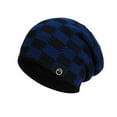thumbnail image 2 of Honeeladyy Slouchy Beanie for Men Winter Hats for Guys Cool Beanies Mens Lined Knit Warm Thick Skully Stocking Binie Hat Gifts for Your Friends and Family, Blue, 2 of 2