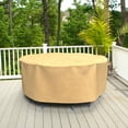 thumbnail image 3 of Budge Small Beige Patio Round Table/Chairs Cover, All-Seasons, 3 of 13