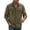 #01 Army Green 【Mix & Match: Choose Your Favorites】, variant on Men's Casual Button Down Shirt Long Sleeve Turndown Collar Solid Polyester Zipper Closure Pockets Daily Work Office Business | Zenithor,Army Green L