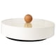 thumbnail image 5 of Bandeja para frutos secos, accesorios multiusos, bandeja de 4 rejillas, contenedor de almacenamiento Blanco (con Base), 5 of 9