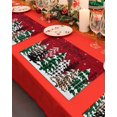 thumbnail image 4 of Merry Christmas Placemats Set of 2 Green Plaid Leopard Xmas Tree Winter Red Heat Insulation Washable Place Mats, Rustic Non-Slip Table Mats for Dining Table Party Kitchen Decor,13x19 Inch, 4 of 4