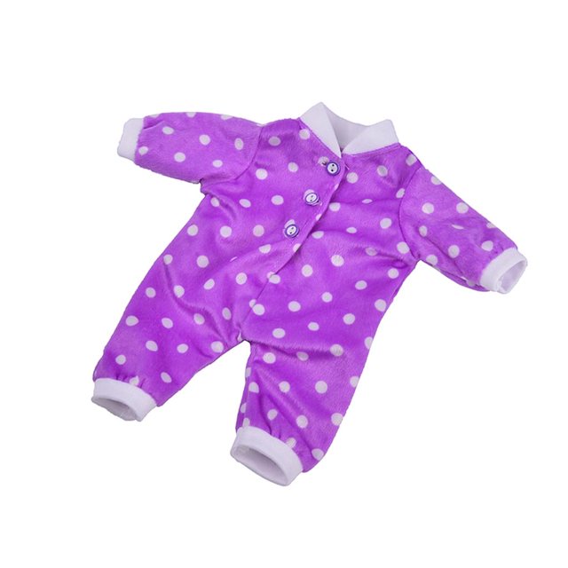s de Patrones Lindos / Casuales Ropa de Dormir para Accesorios de Muñecas de 18 '' Púrpura Baoblaze Mono de muñeca de 18 pulgadas