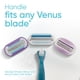 thumbnail image 4 of Gillette Venus Maquinillas de afeitar suaves para mujer, incluye 1 mango, 6 recambios de cuchillas de afeitar, 4 of 9