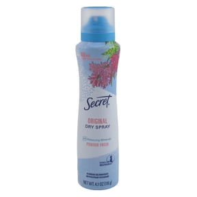 Secert Powder Spray Secret Spray Dry Aerosol Antiperspirant Deodorant, Powder Fresh Scent ...