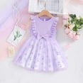 thumbnail image 2 of Bellafa Girls Tulle Dresses Princess Flutter Sleeve Bowknot Tutu Dresses for Toddler Girl 1-7 Years, 2 of 6
